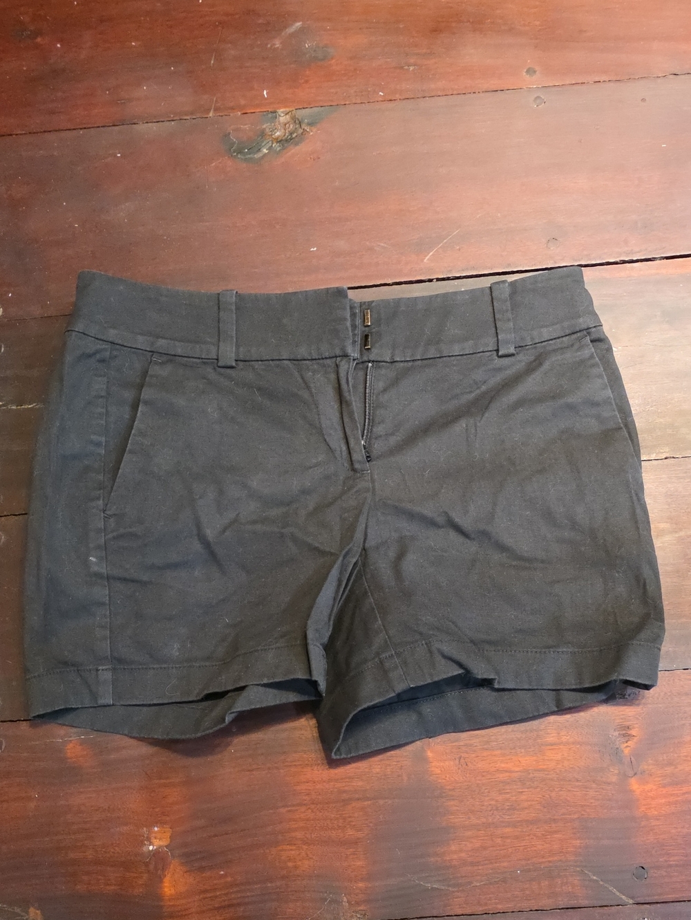 Ann Taylor Black Women's Dressy Cotton-Blend Shorts